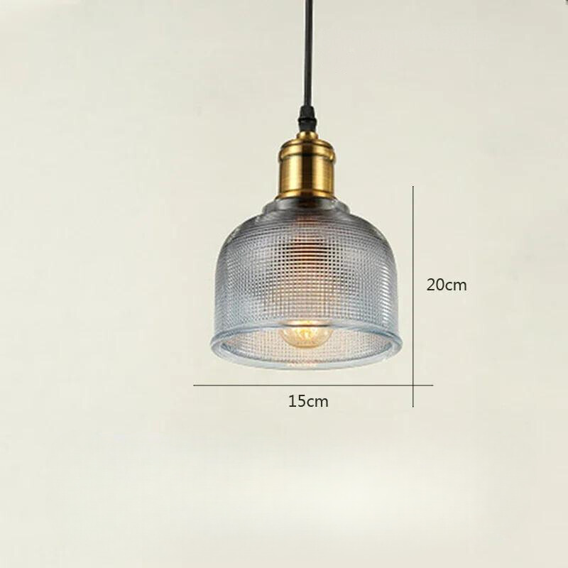 Ambera | Lampa wisząca o strukturze szklanej