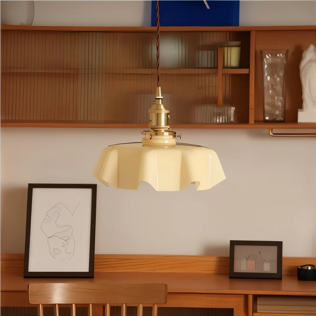 Liora | Szklana lampa wisząca w stylu retro
