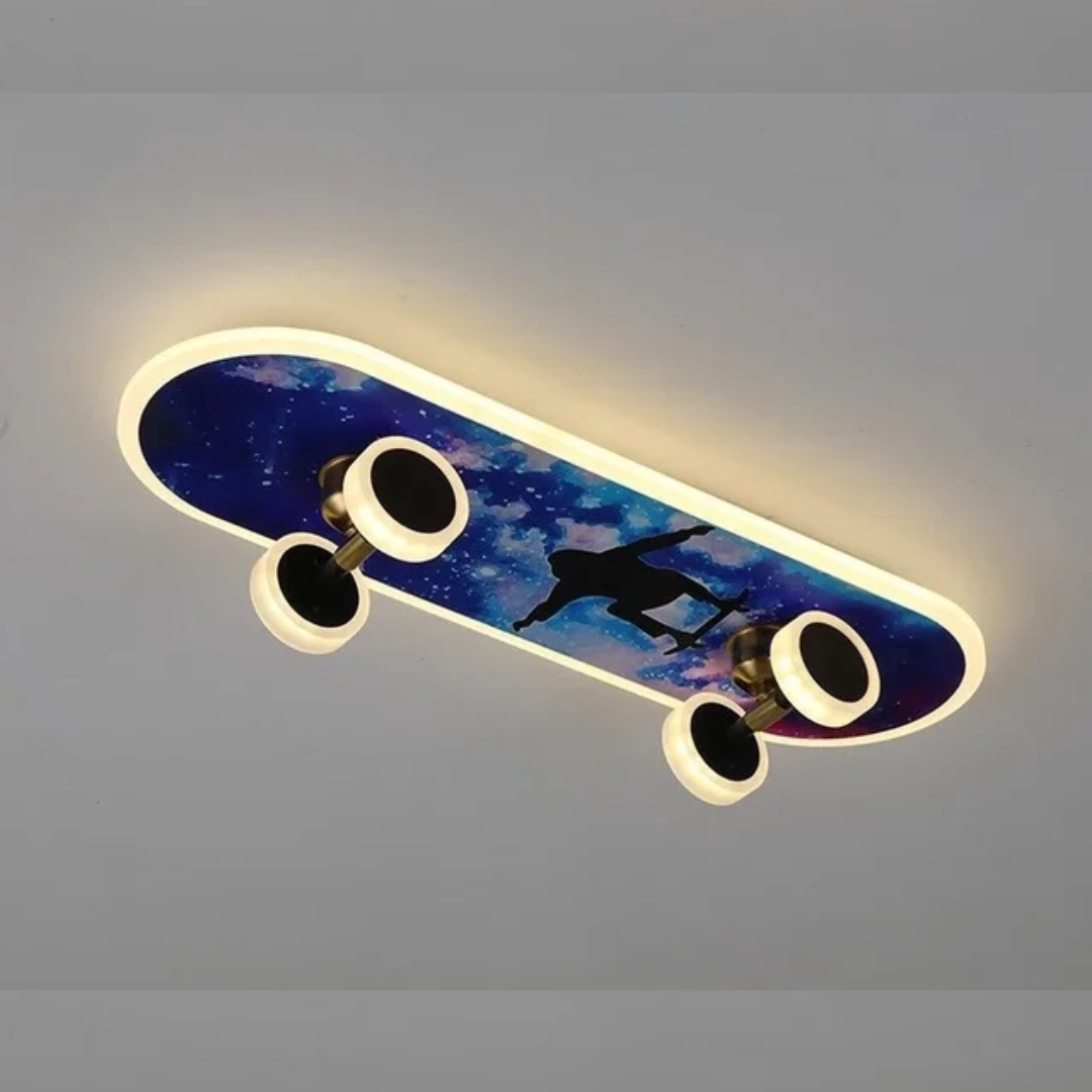 Lampa sufitowa LED | w stylu deskorolki