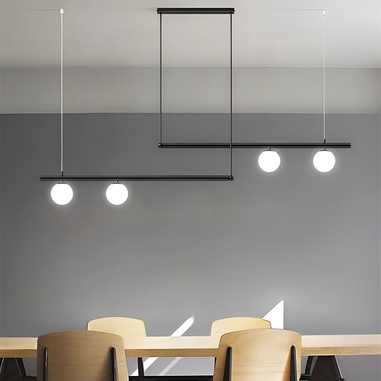 Lana | Nordic Linear Lampa wisząca do stołu jadalnego
