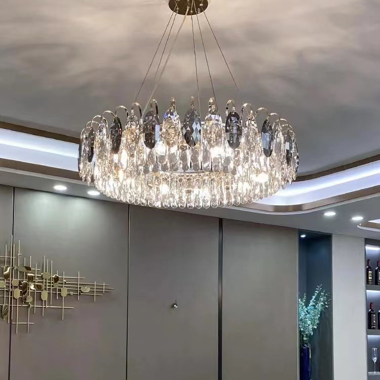 Celvoria | luksusowa lampa wisząca z kryształowymi kroplami