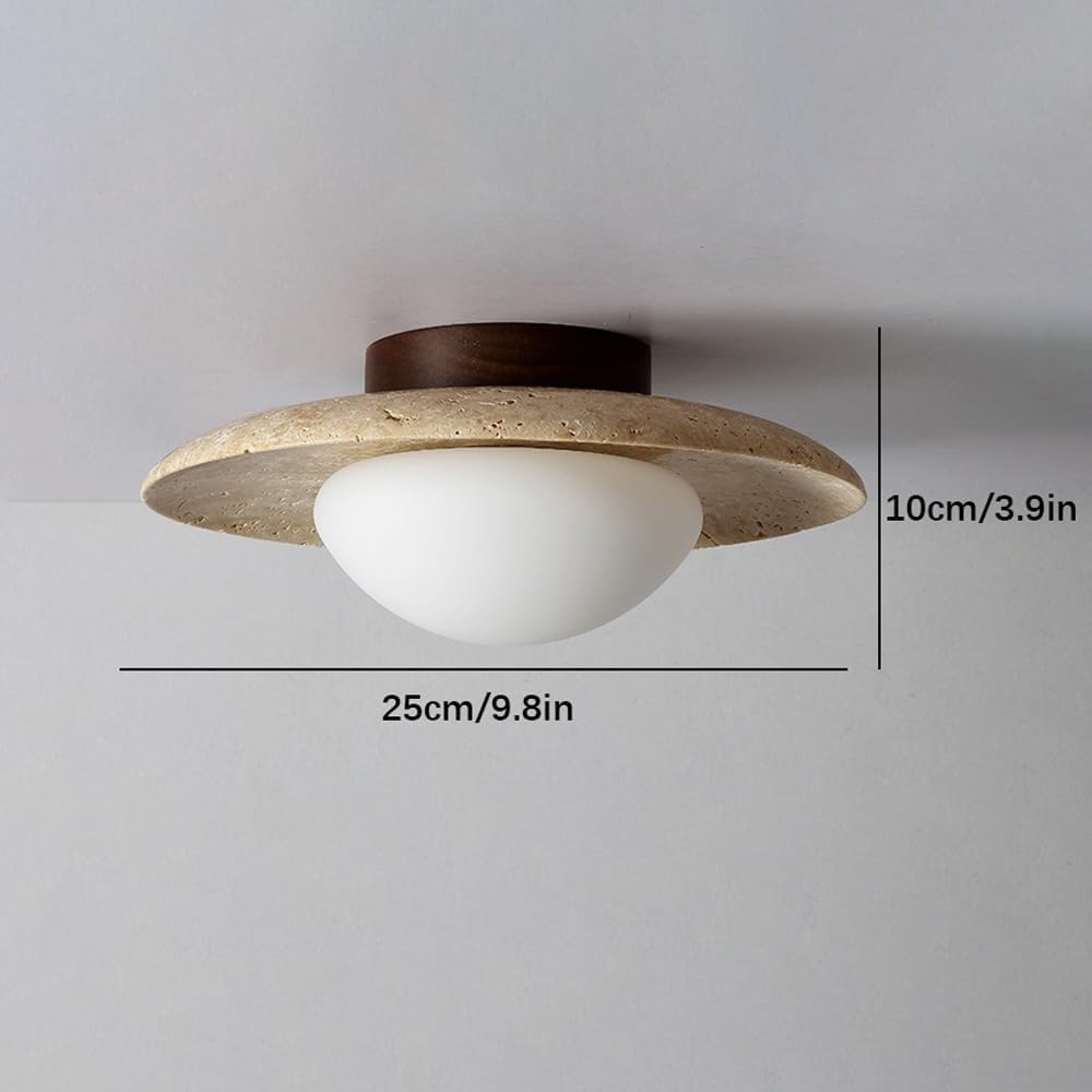Marvello – lampa sufitowa imitująca kamień