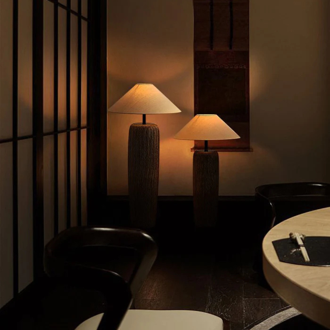 Terrona | Lampa podłogowa w kolorze naturalnego kamienia