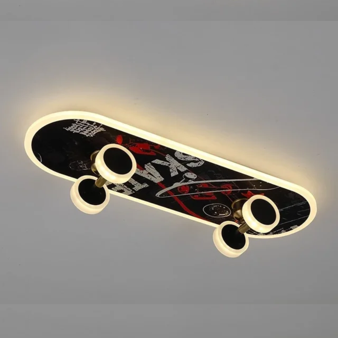 Lampa sufitowa LED | w stylu deskorolki