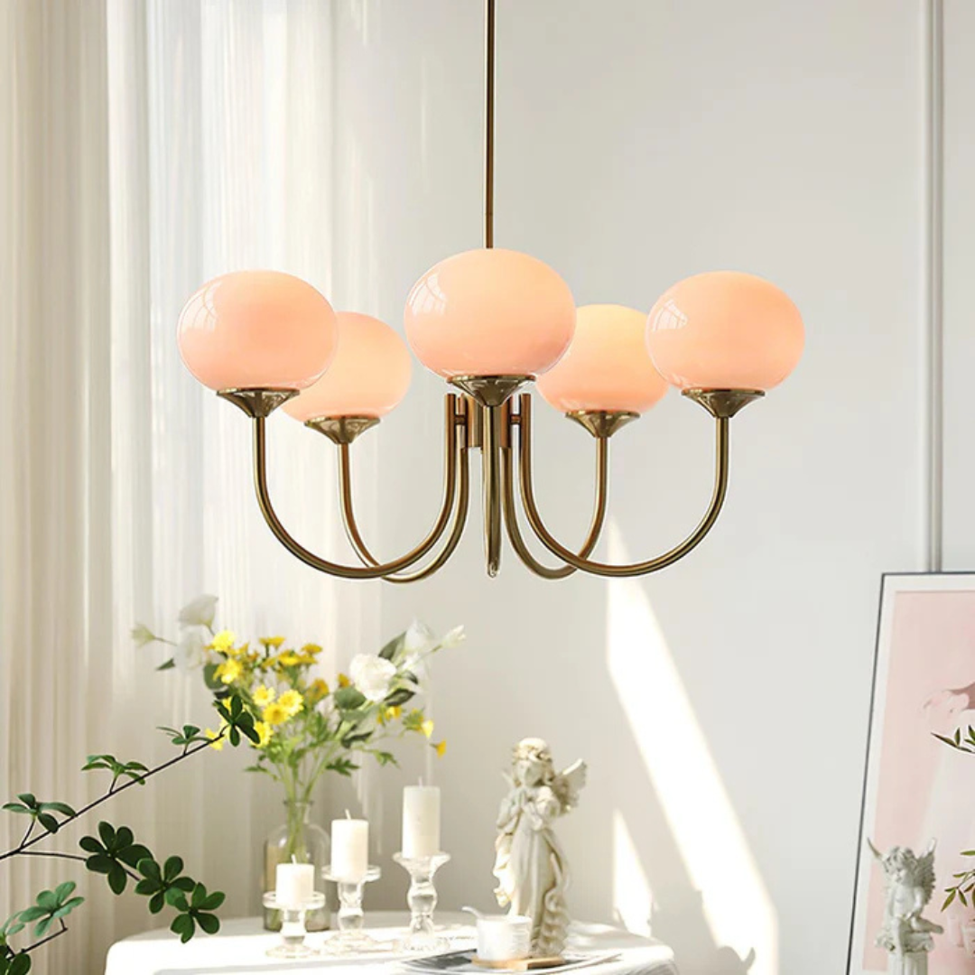 Aris | Designerska lampa wisząca z żyrandolem