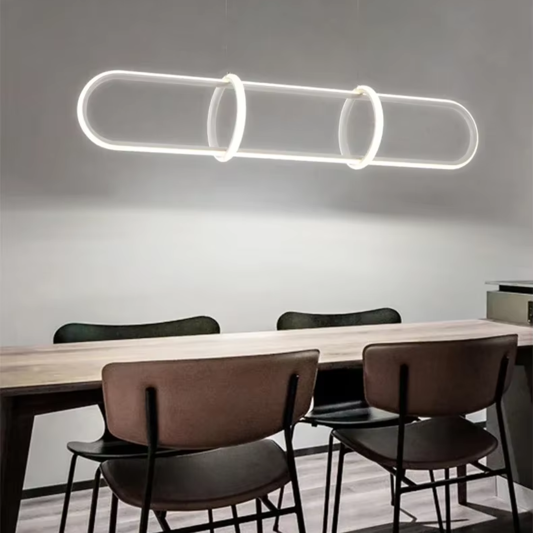 Lampa wisząca owalna | Designerska lampa sufitowa