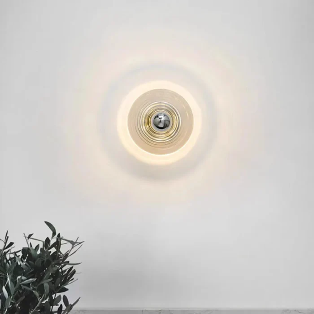 Mara | Szklana lampa ścienna w stylu retro