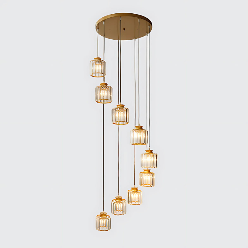 Calira | Lampa sufitowa w stylu cylindrycznego szkła