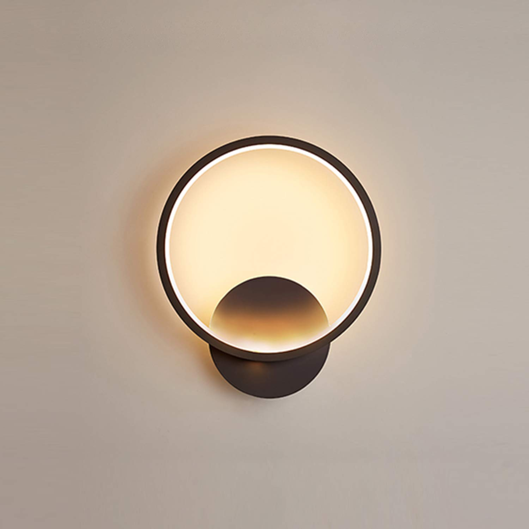 Okrągła lampa ścienna LED do salonu