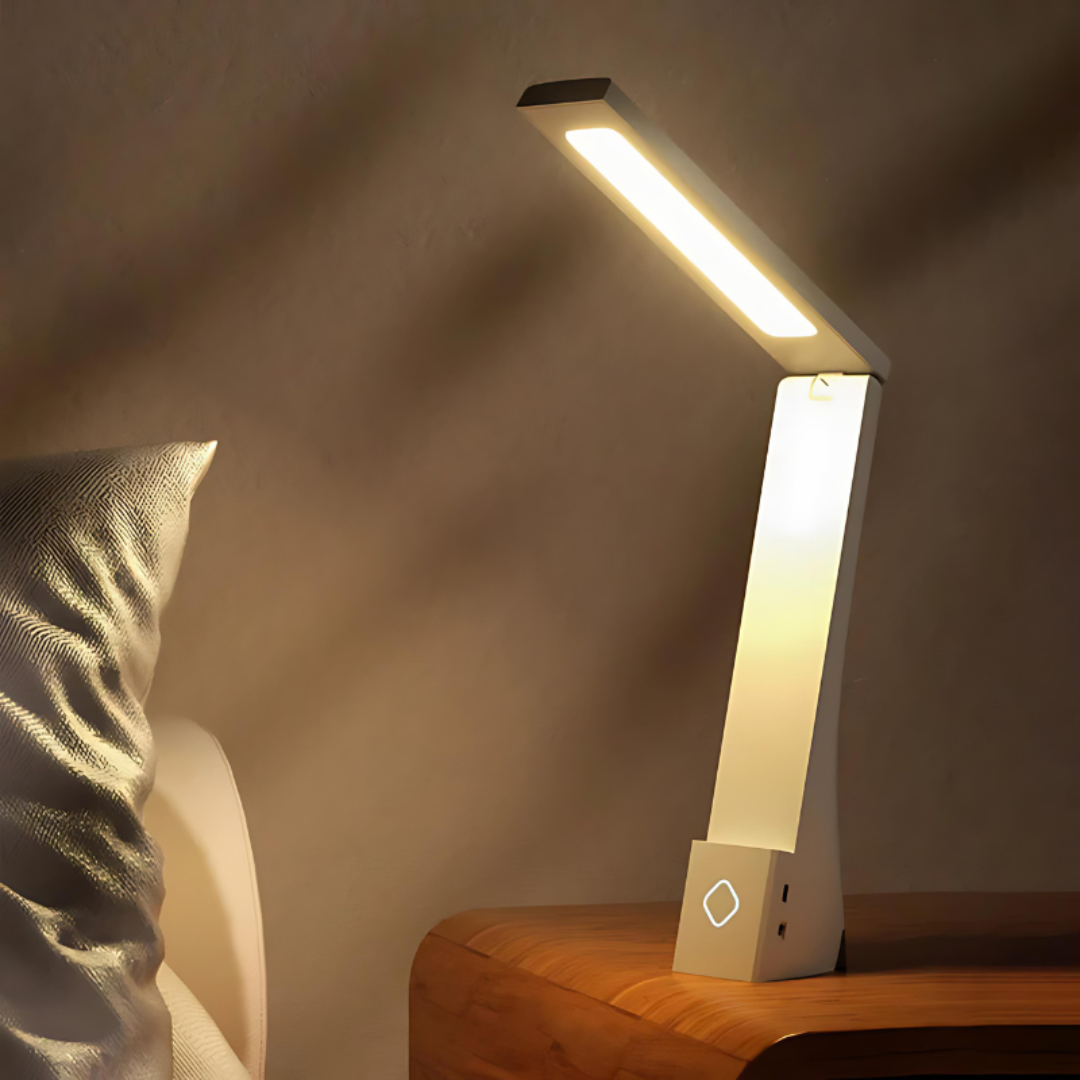 Składana lampa stołowa LED | Kompaktowe oświetlenie wewnętrzne