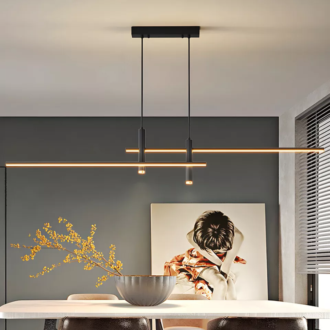 Arisca | Nowoczesna, podłużna lampa wisząca LED