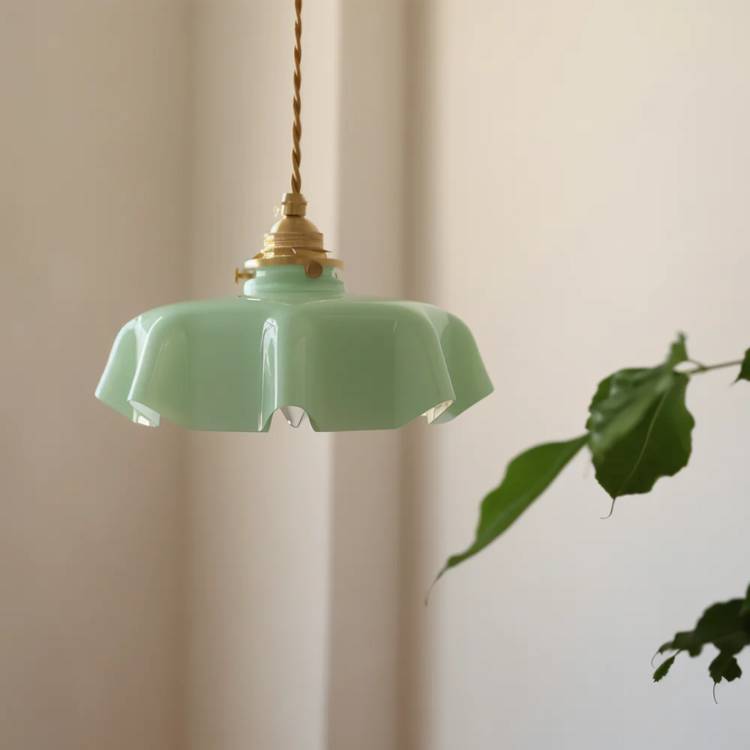 Liora | Szklana lampa wisząca w stylu retro