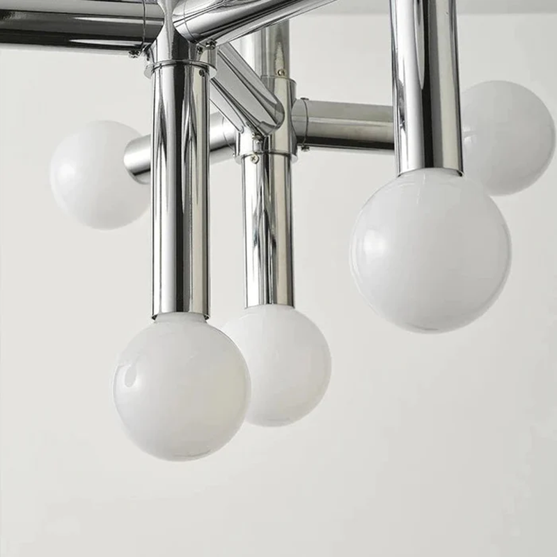 Zerano – nowoczesna lampa sufitowa LED z kulistym kloszem