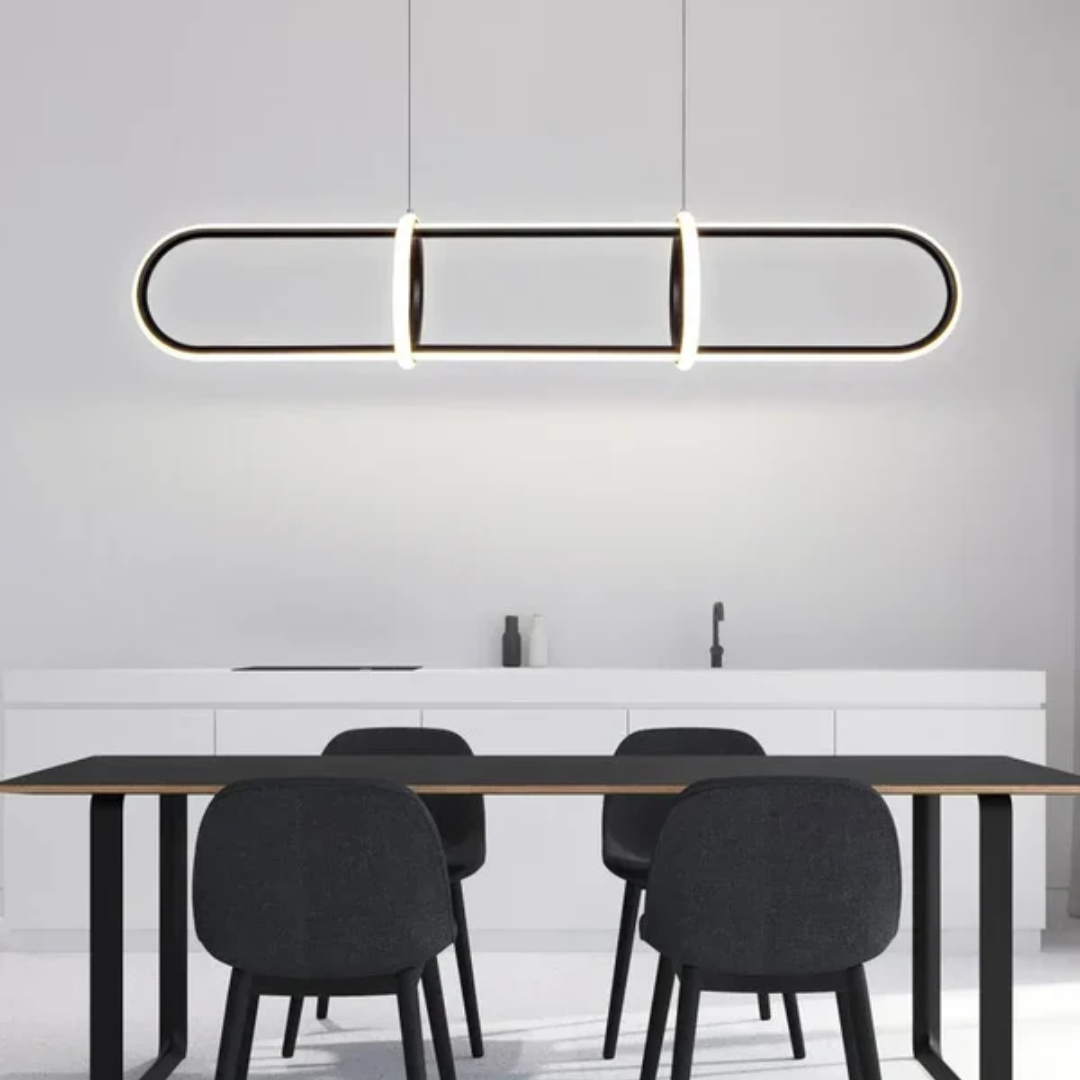 Lampa wisząca owalna | Designerska lampa sufitowa