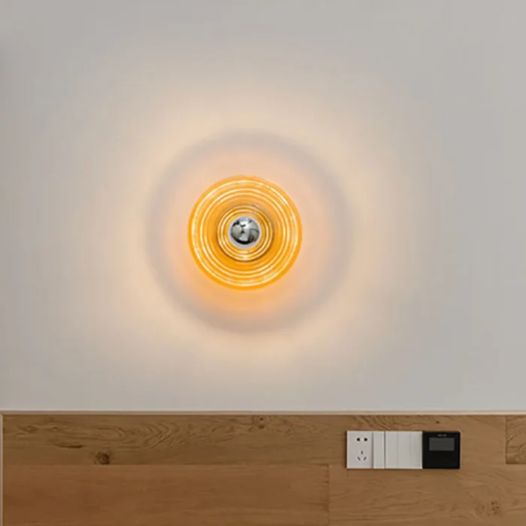 Mara | Szklana lampa ścienna w stylu retro