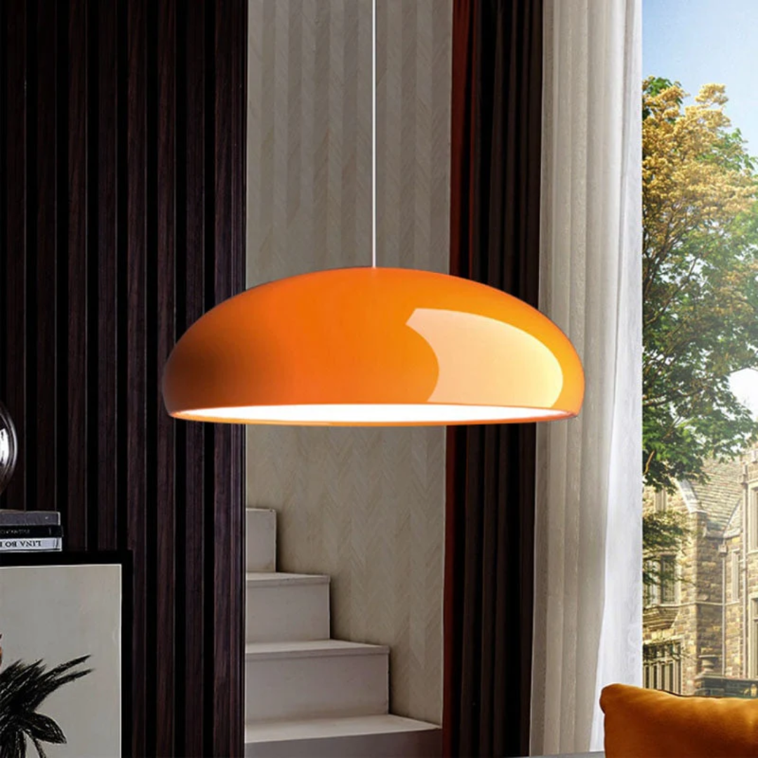 Domena | Lampa wisząca w stylu retro w kształcie półkuli