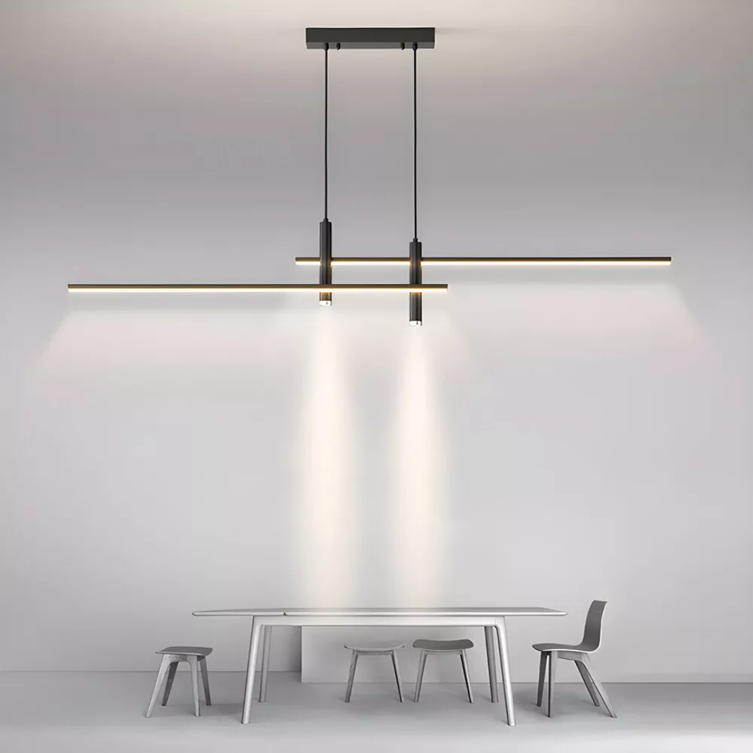 Arisca | Nowoczesna, podłużna lampa wisząca LED