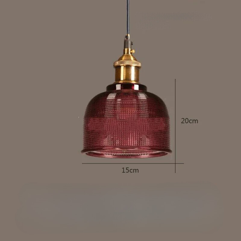 Ambera | Lampa wisząca o strukturze szklanej