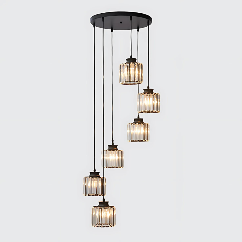 Calira | Lampa sufitowa w stylu cylindrycznego szkła