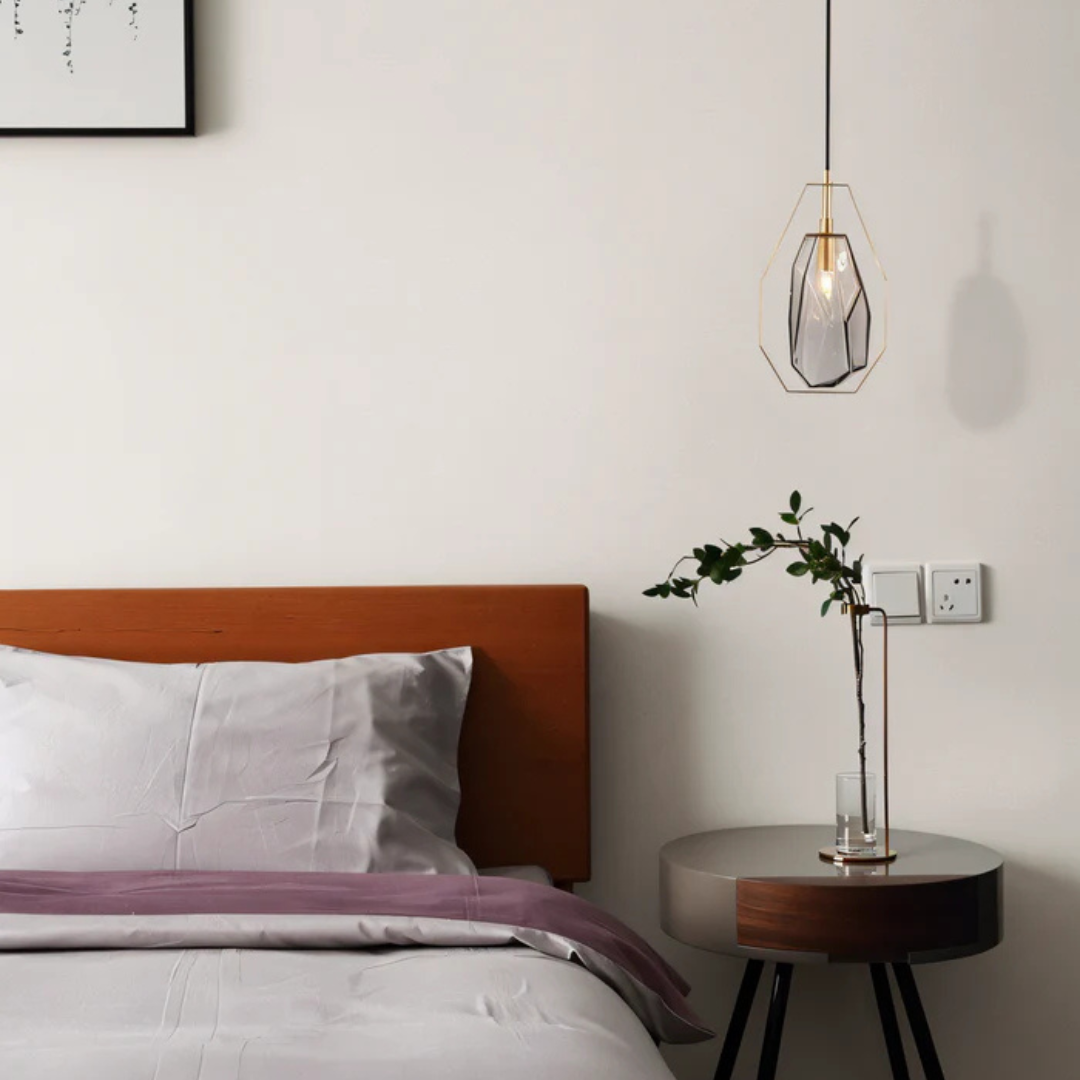 Elaris | Geometryczna szklana lampa wisząca