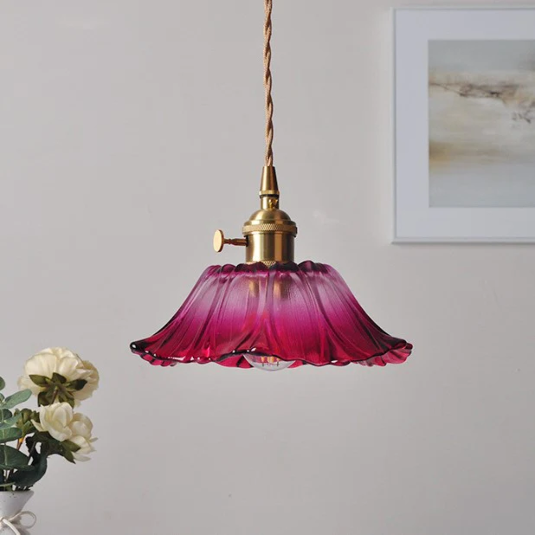 Lotus | Lampa wisząca ze szkła