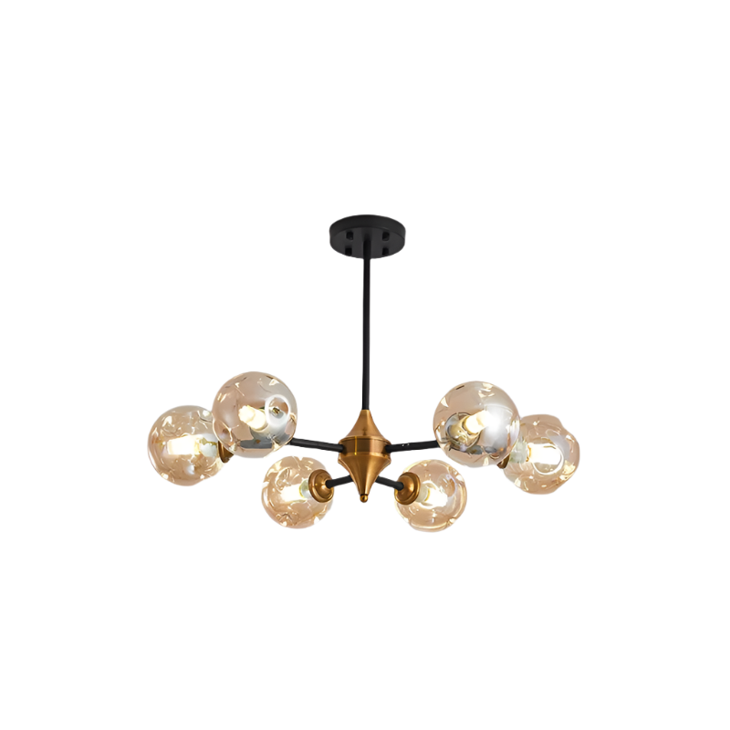 Virello | Lampa sufitowa z kulkami ze szkła dymnego