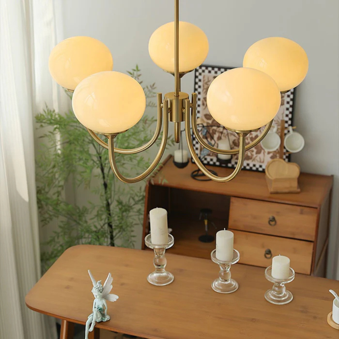Aris | Designerska lampa wisząca z żyrandolem