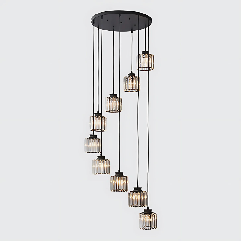 Calira | Lampa sufitowa w stylu cylindrycznego szkła