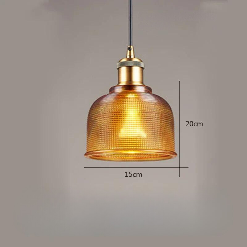 Ambera | Lampa wisząca o strukturze szklanej