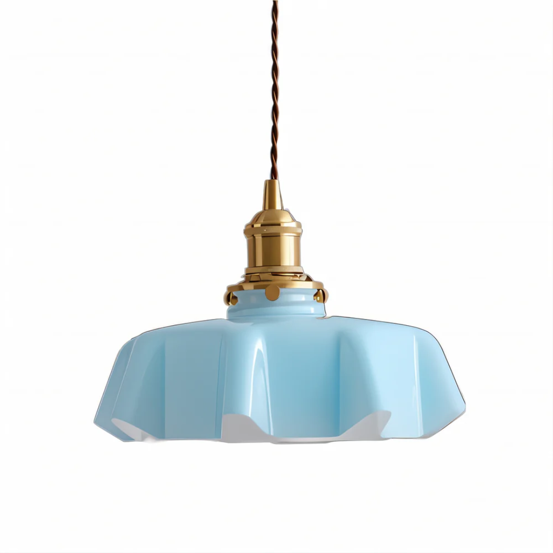Liora | Szklana lampa wisząca w stylu retro
