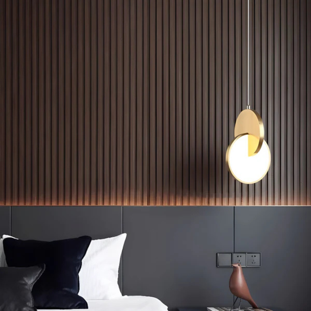 Lampa sufitowa | Skandynawski styl okrągły wiszący