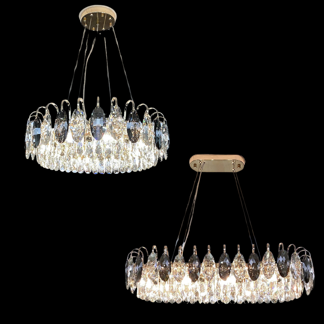 Celvoria | luksusowa lampa wisząca z kryształowymi kroplami
