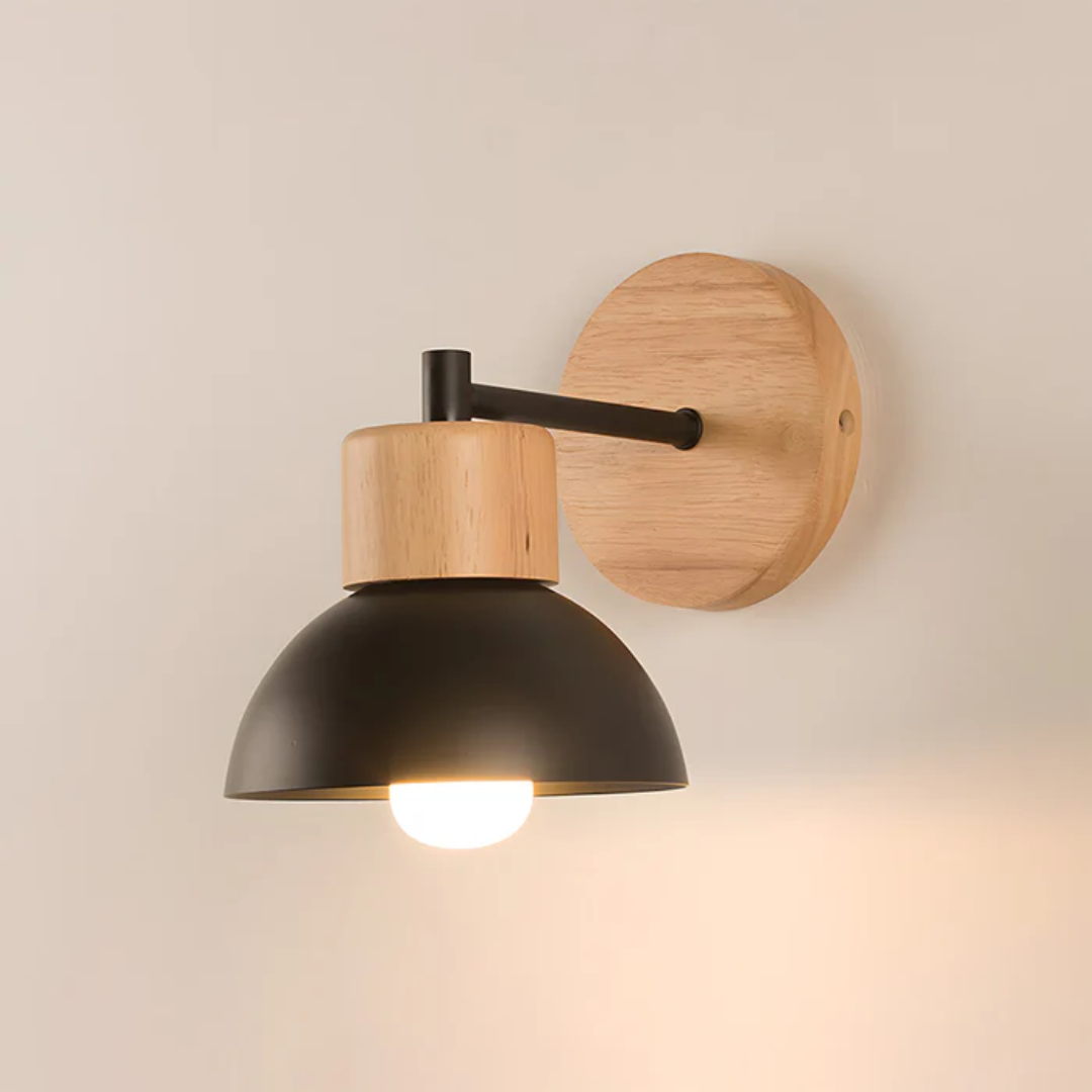 Nivara | Drewniana lampa ścienna