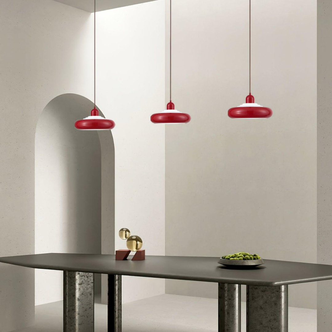 Designerska lampa wisząca LED | Oświetlenie salonu