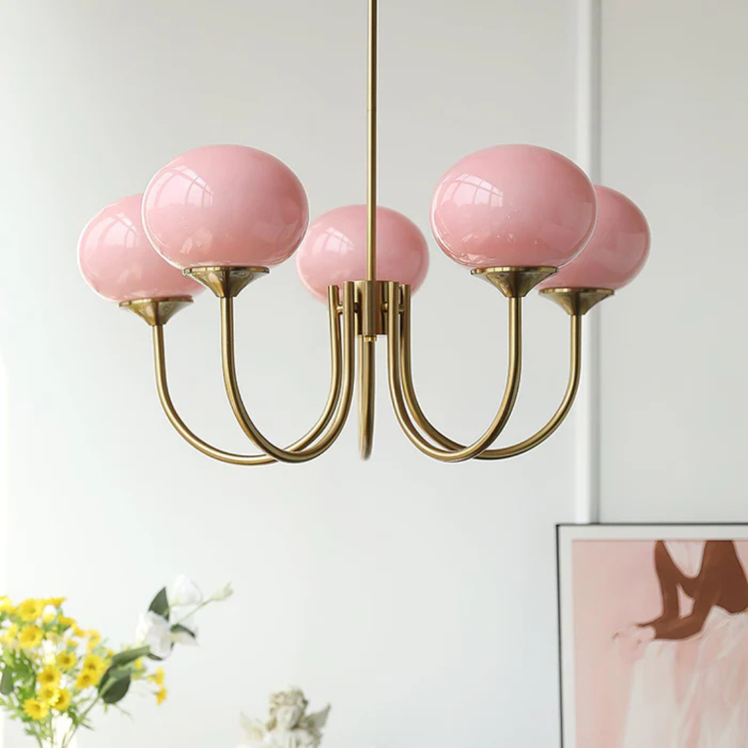 Aris | Designerska lampa wisząca z żyrandolem