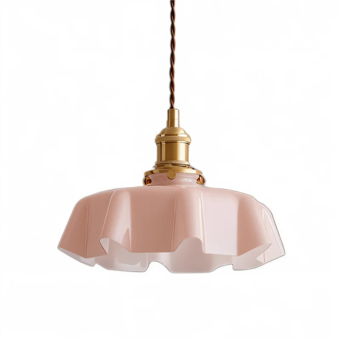 Liora | Szklana lampa wisząca w stylu retro