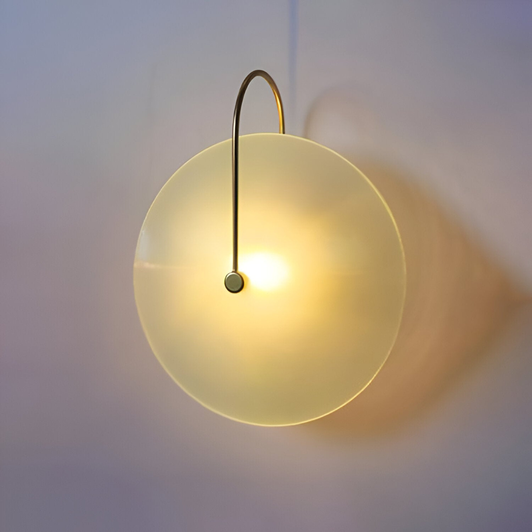 Valora | Okrągła szklana lampa ścienna