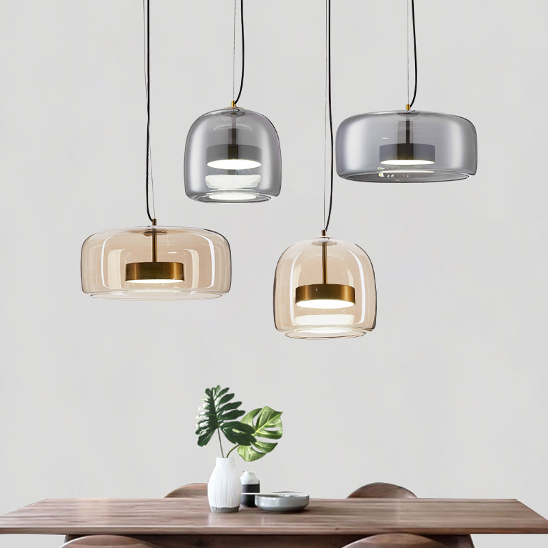 Auralis | Lampa wisząca z kloszem z przezroczystego szkła