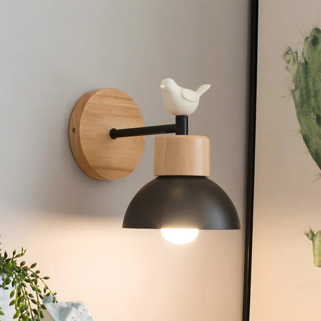 Nivara | Drewniana lampa ścienna