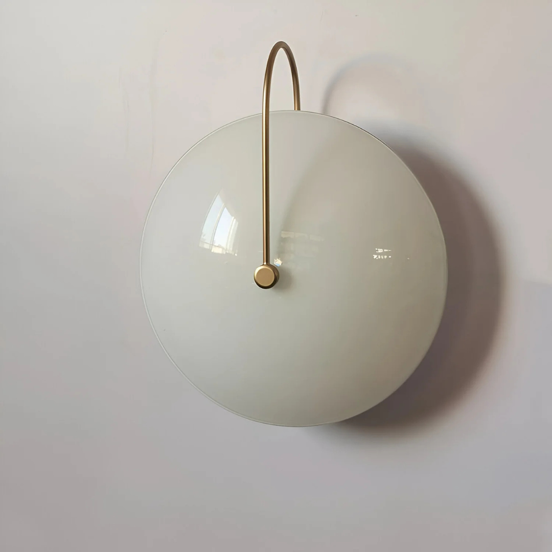 Valora | Okrągła szklana lampa ścienna