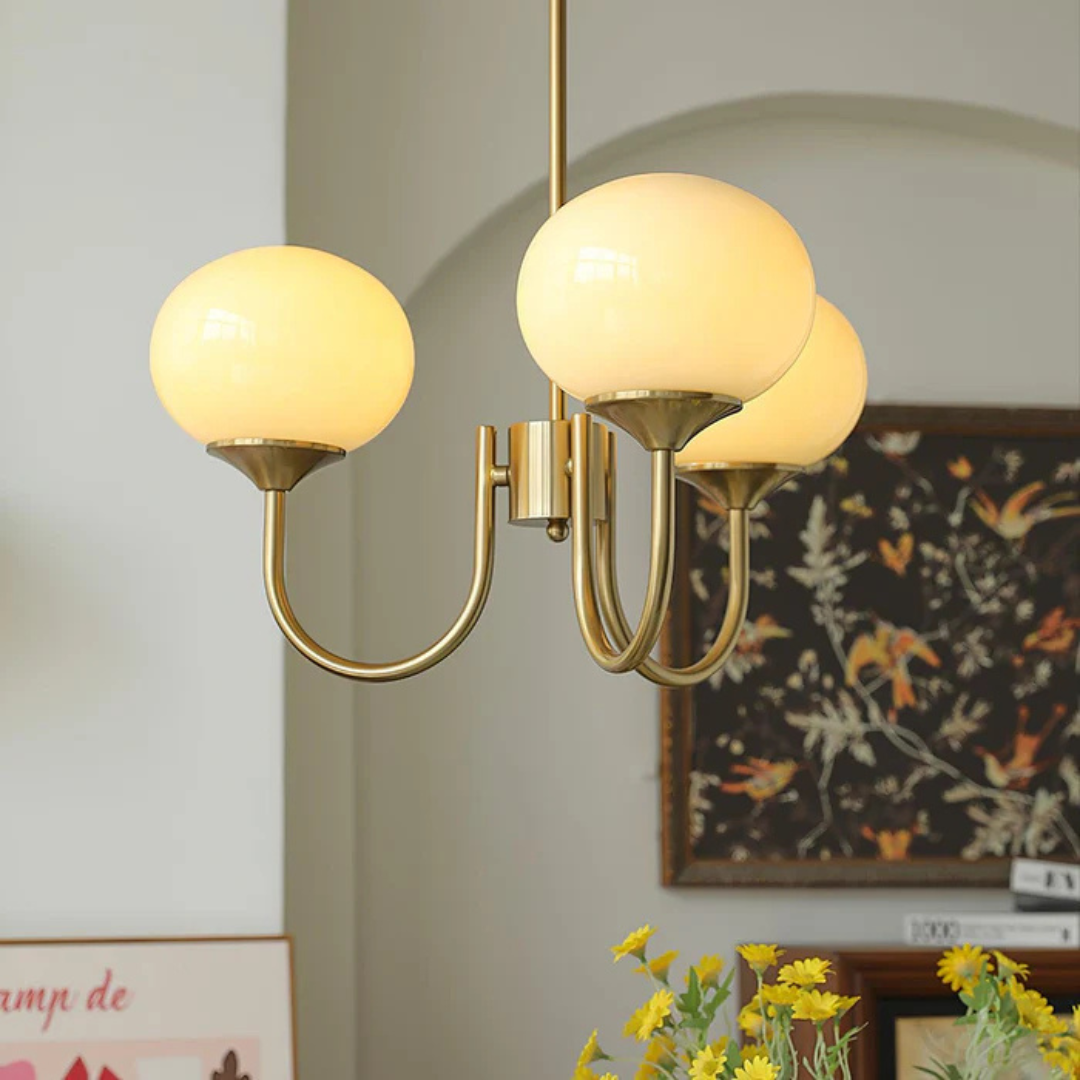 Aris | Designerska lampa wisząca z żyrandolem