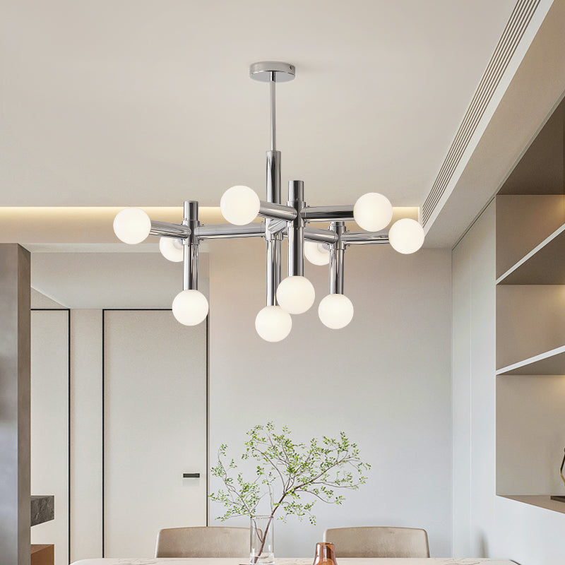 Zerano – nowoczesna lampa sufitowa LED z kulistym kloszem