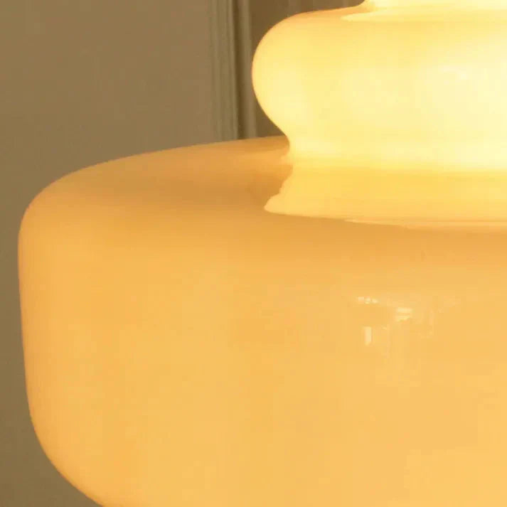 Orelia | retro szklana lampa wisząca o układzie piętrowym