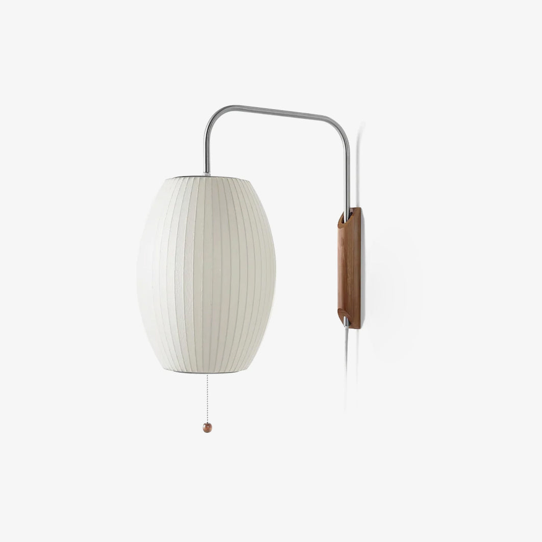 Eryvia | Owalna lampa ścienna z tkaniny