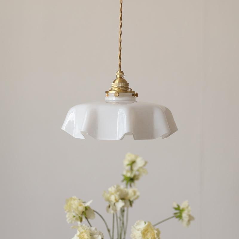 Valdina | Klosz do lampy wiszącej z falistym brzegiem