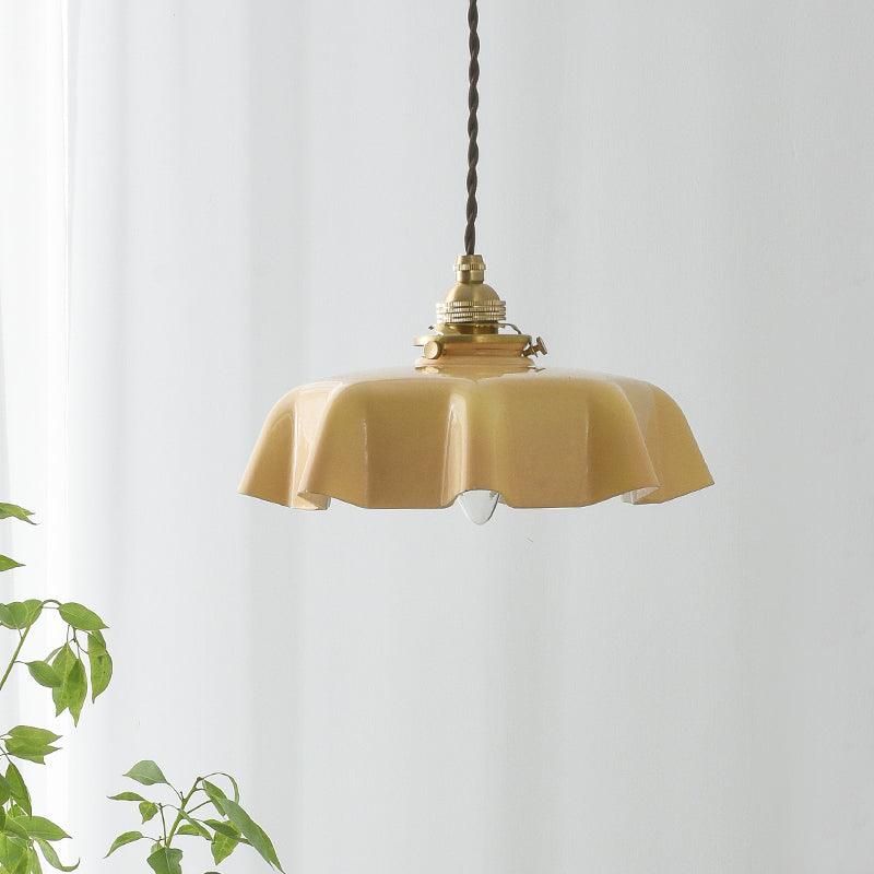 Valdina | Klosz do lampy wiszącej z falistym brzegiem