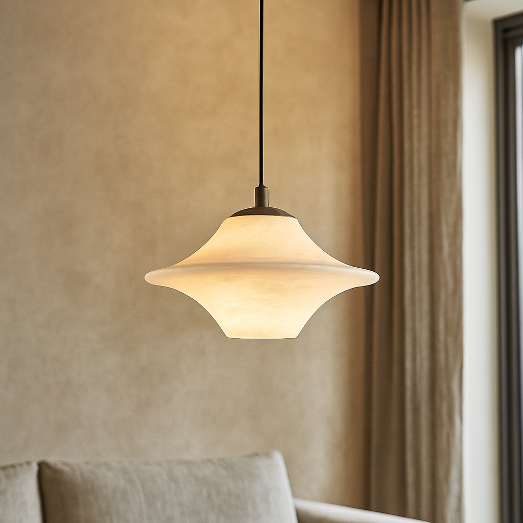 Orylis | Lampa wisząca z zakrzywionym szkłem