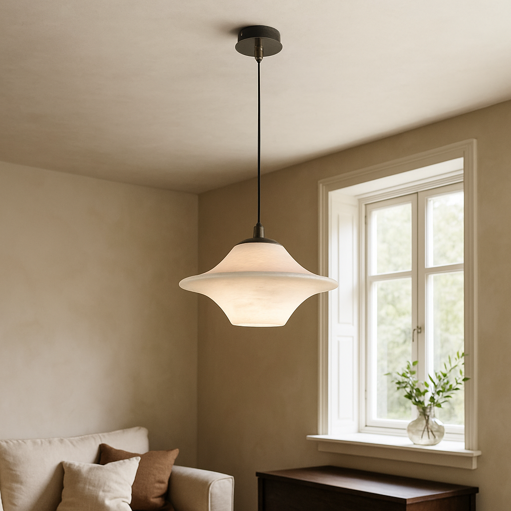 Orylis | Lampa wisząca z zakrzywionym szkłem