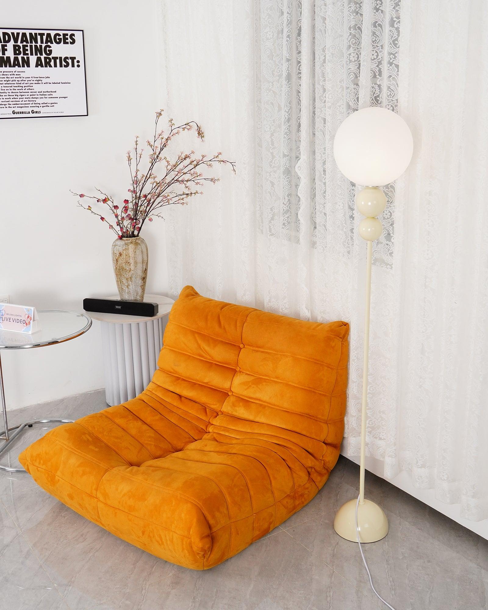 Marbelle | Lampa podłogowa retro o kulistym kształcie