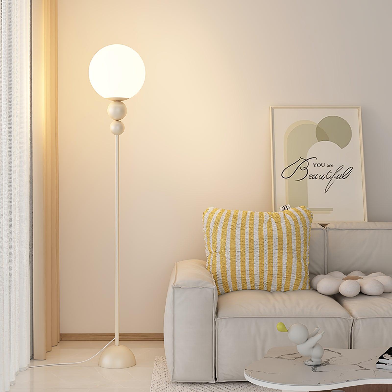 Marbelle | Lampa podłogowa retro o kulistym kształcie